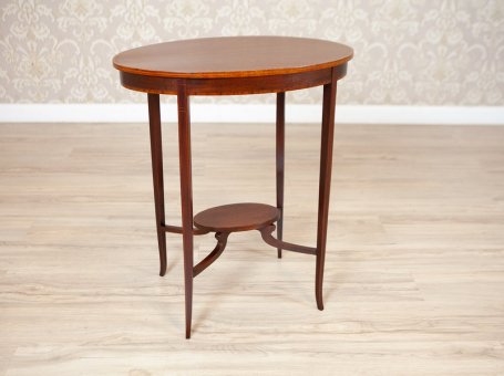 Oval Side Table from the 19th Century