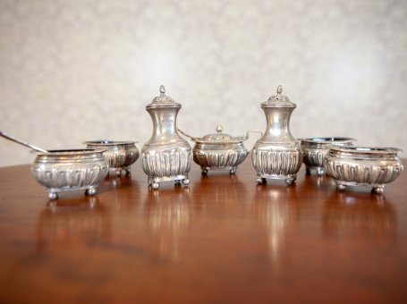 English Silver Set from the 19th c.