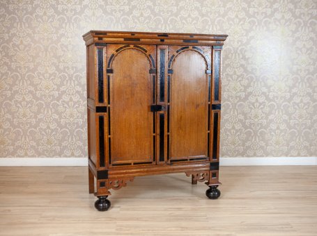19th-Century Dutch Oak Cabinet