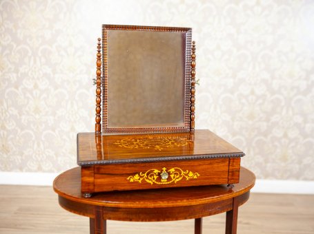 Portable, Inlaid Rosewood Dressing Table from the 1910s-1920s