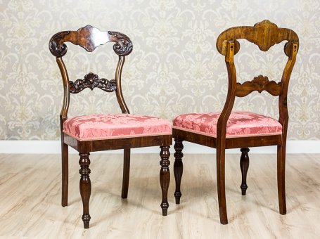 Eklektyczne krzesła z końca XIX wieku - 2 szt.